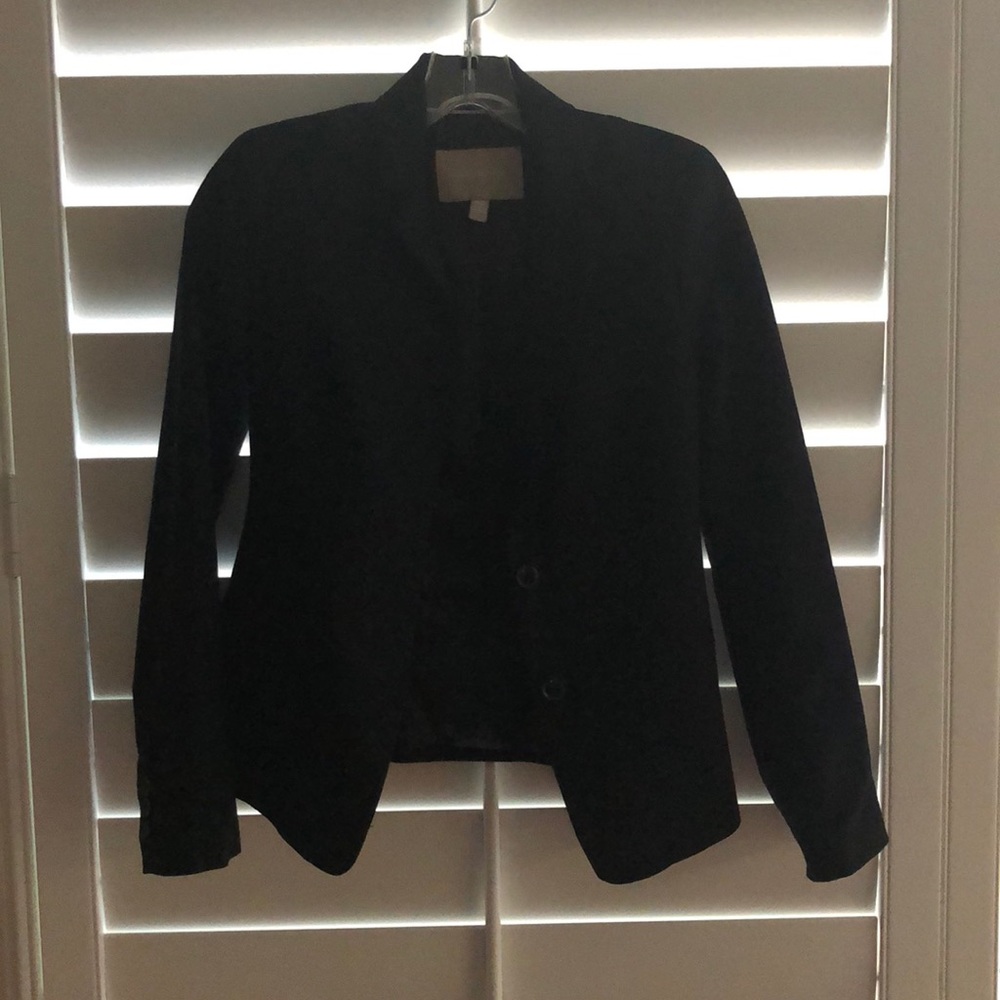 Banana republic black wool blazer
